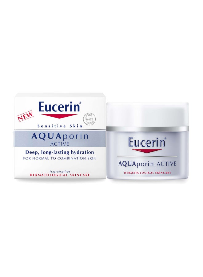Eucerin - Aquaporin Active Light Face Day Cream With Gluco-Glycerol, Intense 24-Hour Hydration For Supple And Soft Skin 50ml - Image 1