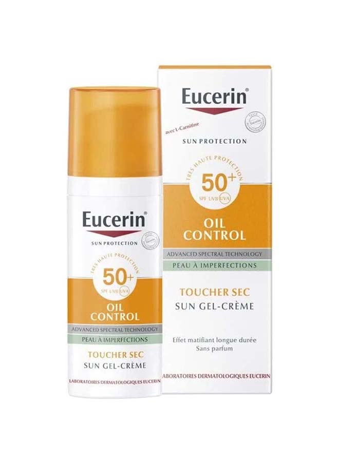 Face Sunscreen Oil Control Gel-Cream Dry Touch For Blemish-Prone Skin 50ml 