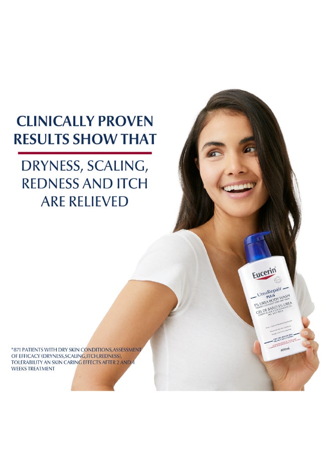 Eucerin Urearepair Plus 5% Urea Body Wash Fluid, Gentle Body Cleanser And Mousturizer For Dry Skin Suitable For Mature And Diabetic Skin 400ml - Image 4