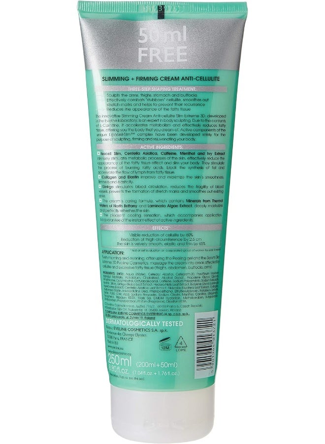 EVELINE COSMETICS - Slim Extreme 3D Anti-Cellulite Slimming & Firming Cream 250ml - Image 1