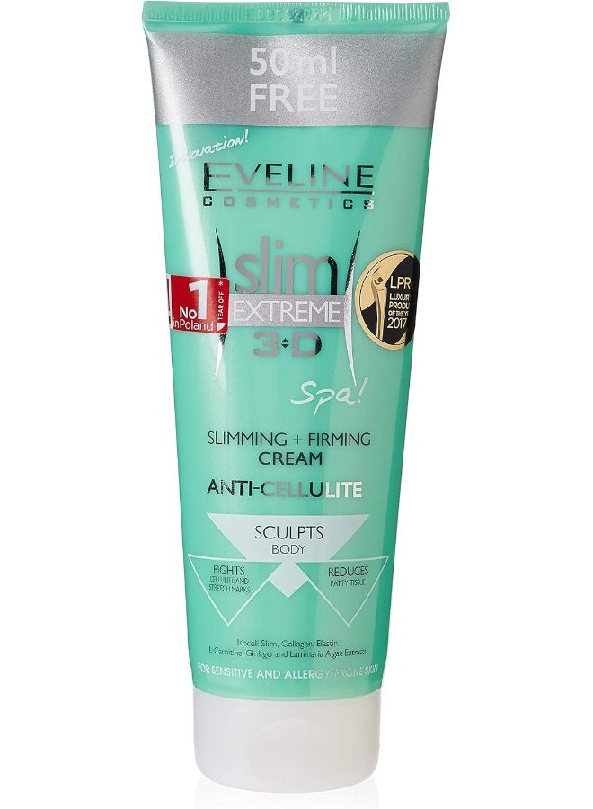 EVELINE COSMETICS - Slim Extreme 3D Anti-Cellulite Slimming & Firming Cream 250ml - Image 1