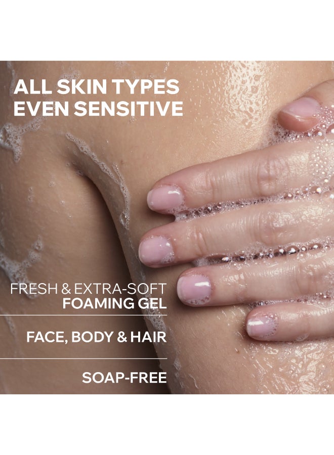 Uriage Extra-Rich Dermatological Cleansing Gel with Shea Butter & Thermal Water - Face & Body Wash - 500ml 500ml - Image 3