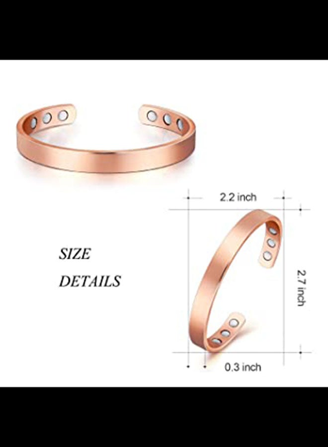 Pure Copper Energy Magnetic Cuff Bracelet - Image 4