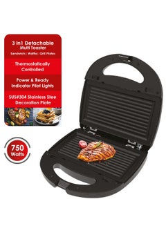 سانفورد جهاز صنع سندويتشات كهربائي 750 W SF9955DMT أبيض  - Image 4