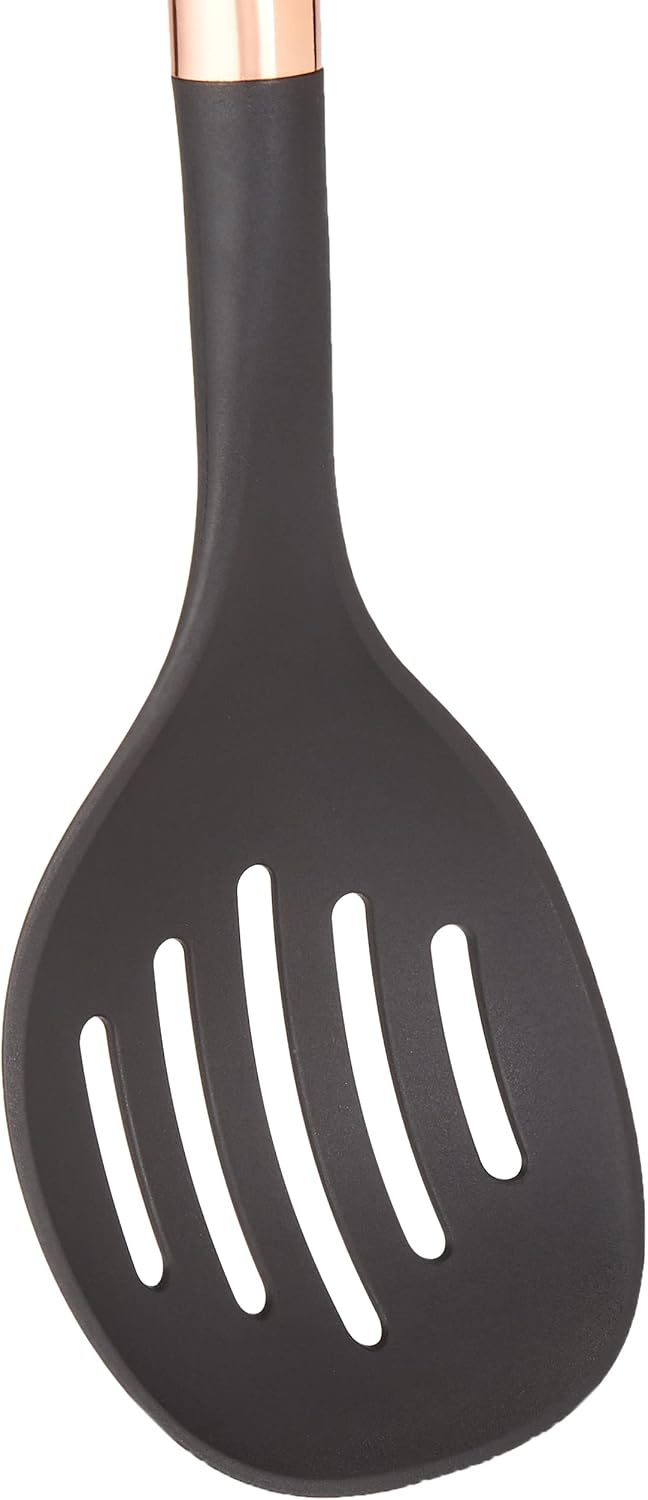 راج مقشدة تقديم بمقبض نحاس أسود/ذهبي - Image 3