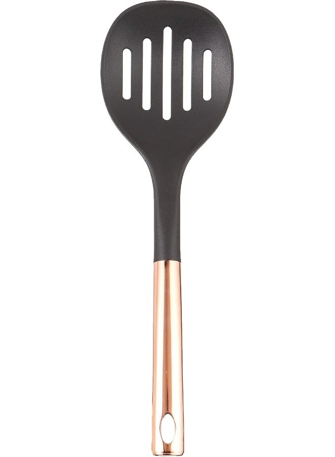 راج مقشدة تقديم بمقبض نحاس أسود/ذهبي - Image 2