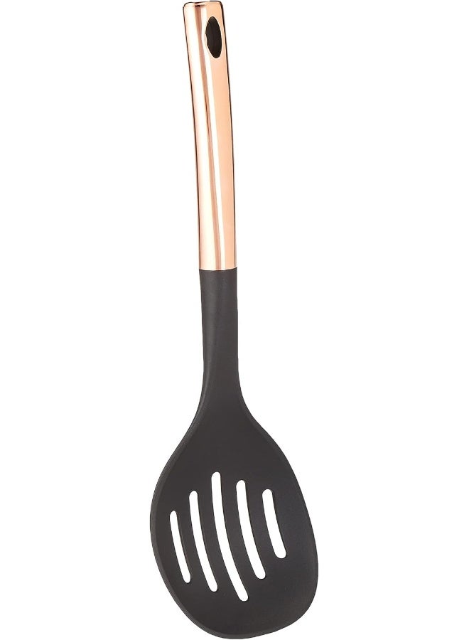 راج مقشدة تقديم بمقبض نحاس أسود/ذهبي - Image 1