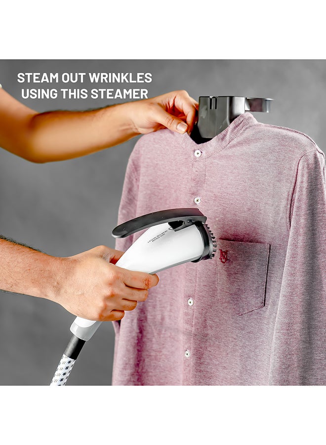 Olsenmark - Garment Steamer with Water Tank, Fast Heating, Aluminum Pole, Ergonomic Grip & Suitable for All Fabrics 1.8 L 2000 W OMGS1690N White/Purple - Image 1