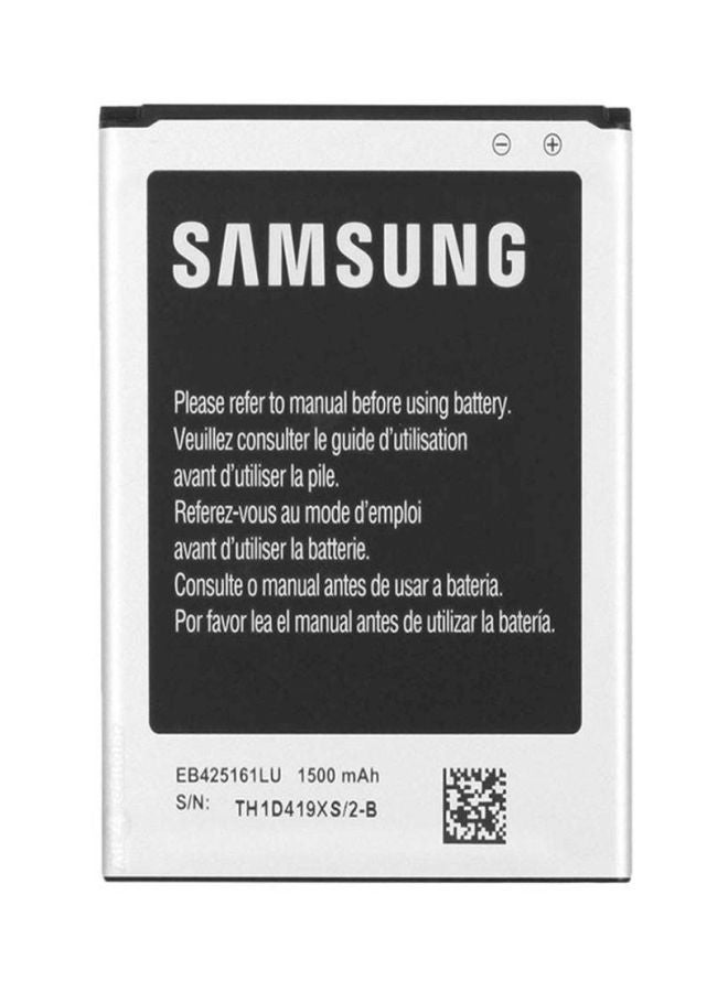 Samsung 1500 mAh Replacement Battery For Samsung Galaxy S Duos S7562 Black/Silver