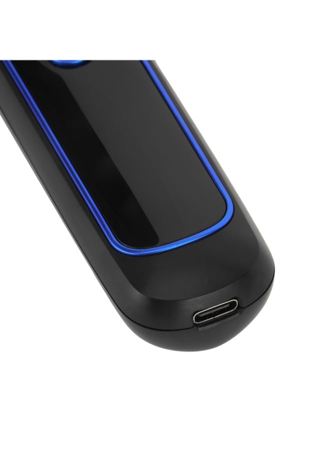 GTR8676 Rechargeable Beard Trimmer 3W -  Grooming Kit with Comfortable Grip With Stainless Steel Precision Cutting Blade Black/Blue