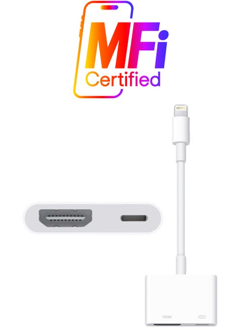 Lightning To Digital AV Adapter White