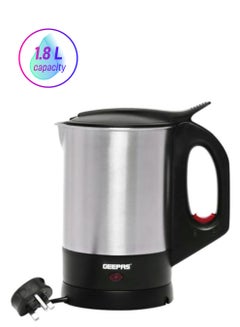 GEEPAS Stainless Steel Electric Kettle 1.8L 1.8 L GK165N Silver/Black  - Image 1