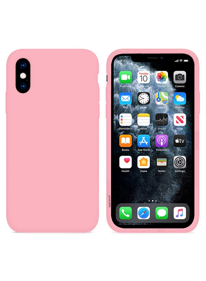 MARGOUN - Protective Silicone Case Cover For Apple iPhone X Pink - Image 1