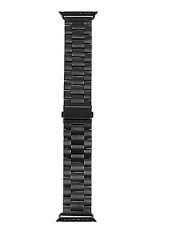 MARGOUN Stainless Steel Band Compatible With Apple Watch Band 49mm 45mm 44mm For iWatch Ultra 2/1 Series 9 8 SE 7 6 5 4 3 2 1 Luxury Durable Watch Band Black  - Image 5