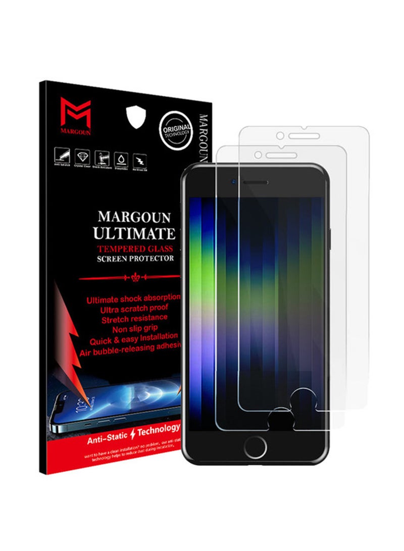 مارجون واقي شاشة من الزجاج المقوى لهواتف آيفون 7 بلس شفاف - Image 1