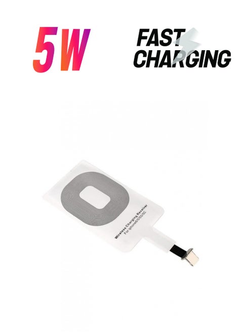Wireless Charging Adapter For Apple iPhone White