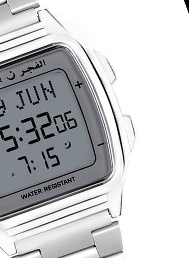 الفجر ساعة رقمية بسوار من الإستانلس إستيل ومقاومة للماء طراز WP-04 للرجال - Image 3