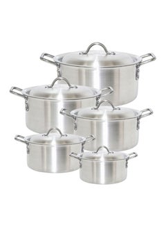 ARTC 10-Piece Aluminium Cookware Set Silver 28cm  - Image 1