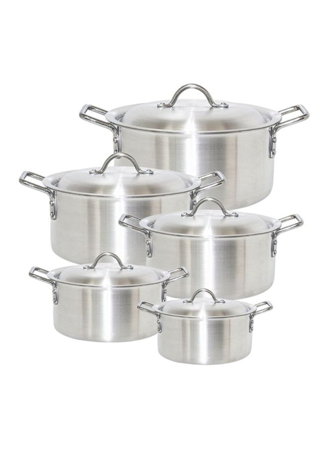 ARTC - 10-Piece Aluminium Cookware Set Silver 28cm - Image 1