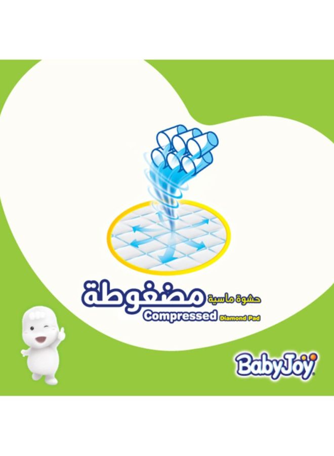 BabyJoy Baby Diapers, Newborn, Size 1, Up To 4 Kg, 204 Count (68 x 3) - Breathable Material, Compressed, Cotton Touch - Image 3