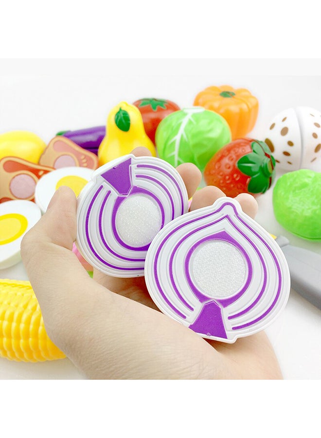 CYTHERIA 25-pieces Creative Kitchen Pretend Play Toy Set With Non-toxic Material for Kids 12x12x10cm - Image 3