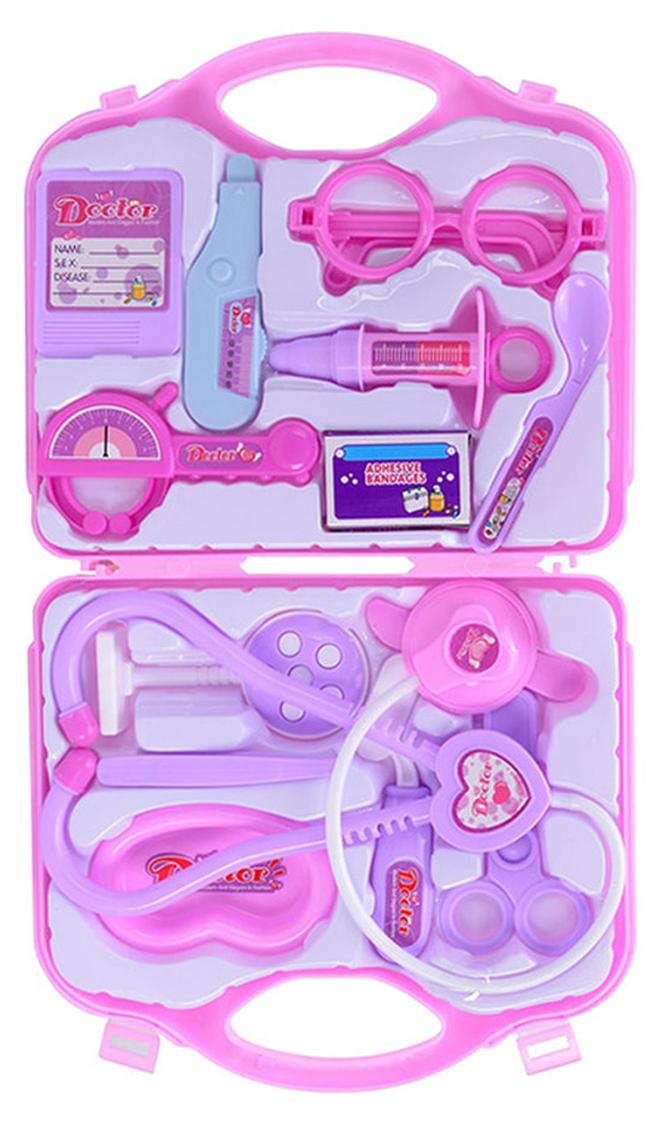سيثيريا مجموعة ألعاب أدوات الإسعافات الأولية من دكتور برينتند، لون وردي، مجموعة ألعاب محمولة لعمر 4 سنوات فما فوق 10x10x5سم - Image 1