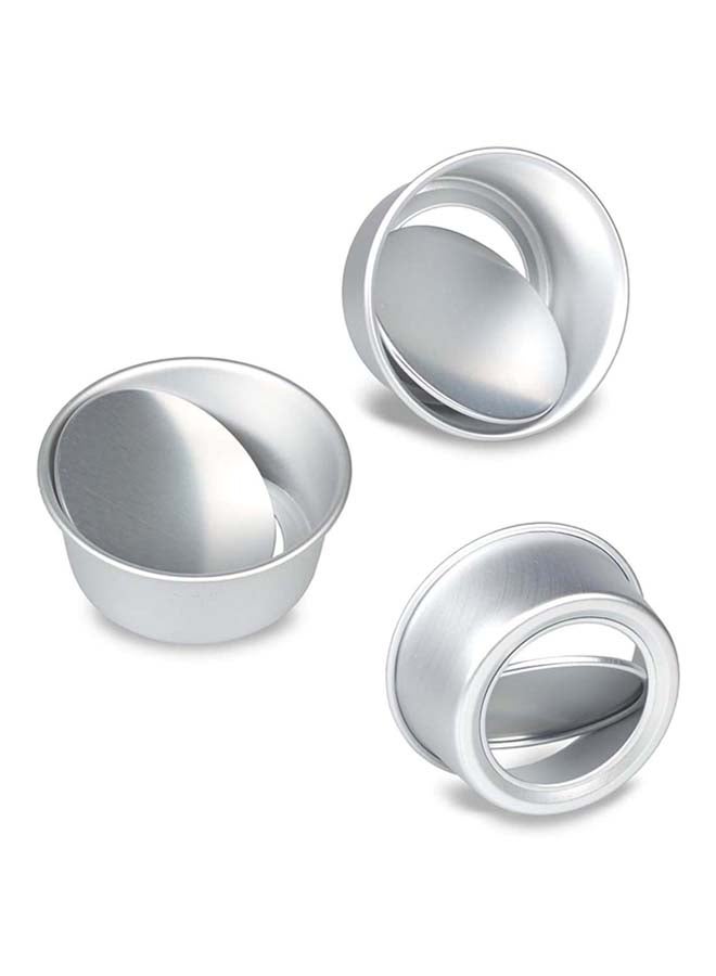 لي يينج صينية مستديرة للتشيز كيك بقاعدة قابلة للإزالة فضي 8بوصة - Image 2