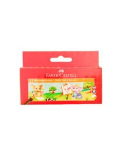 Faber-Castell-Wax Crayons 12 Colour 11*56 Mm 120042 Multicolour