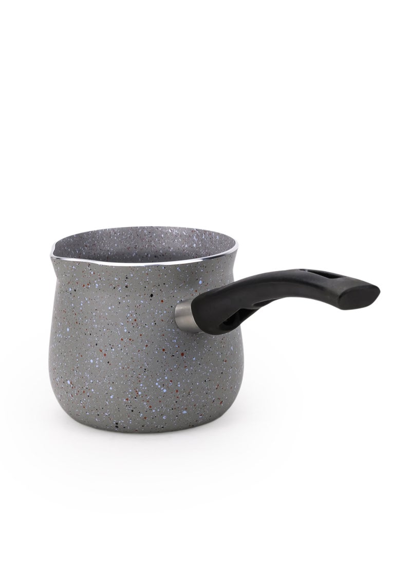 Wilson Coffee Warmer 8.5cm – Premium Turkish Coffee Pot with Ergonomic Handle | Granite Grey Finish | Multipurpose Milk & Coffee Heating Pot Grey 9cm - Image 2