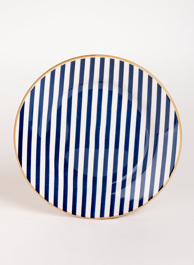 Oxford - 20-Piece Porcelain Dinner Set Blue/White - Image 1