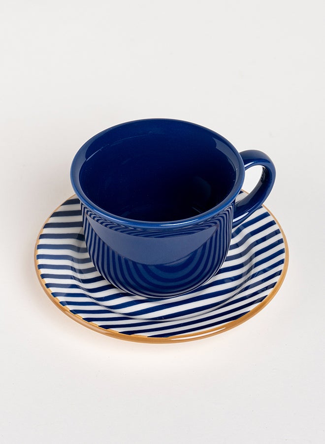 Oxford - 20-Piece Porcelain Dinner Set Blue/White - Image 1