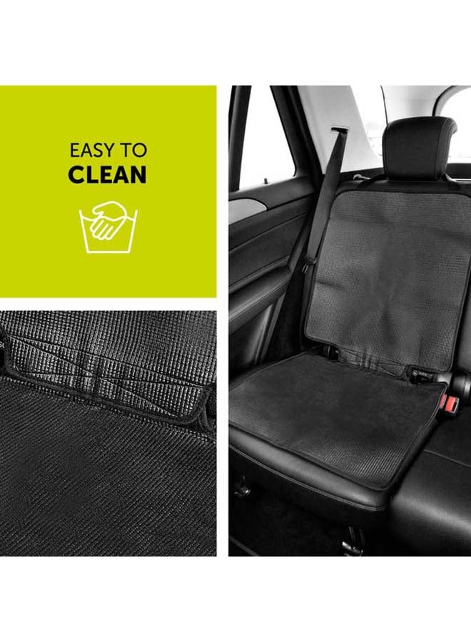 hauck - Sit On Me Deluxe Car Seat Protector For Child Seats Compatible With Isofix, Rear - Facing Car Seats And Infant Carriers, Car Seat Organizer, 47 X 121 Cm - Black - Image 1