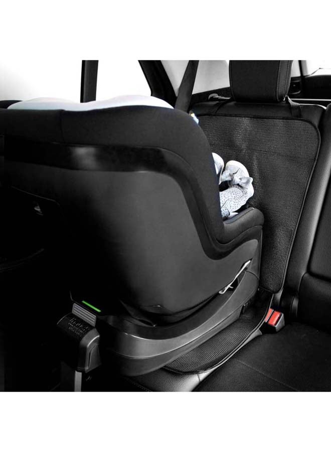 hauck - Sit On Me Deluxe Car Seat Protector For Child Seats Compatible With Isofix, Rear - Facing Car Seats And Infant Carriers, Car Seat Organizer, 47 X 121 Cm - Black - Image 1