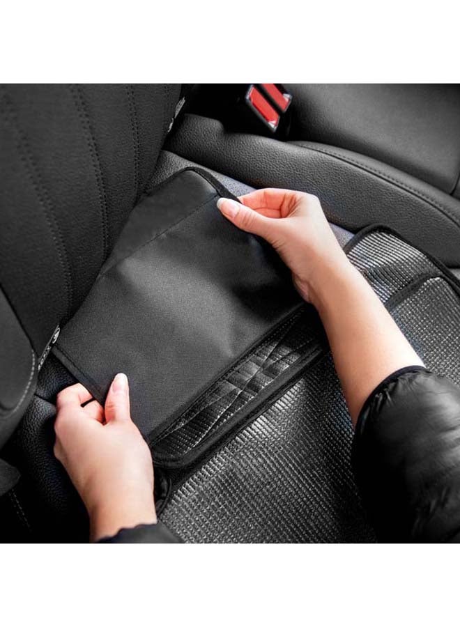 hauck - Sit On Me Deluxe Car Seat Protector For Child Seats Compatible With Isofix, Rear - Facing Car Seats And Infant Carriers, Car Seat Organizer, 47 X 121 Cm - Black - Image 1