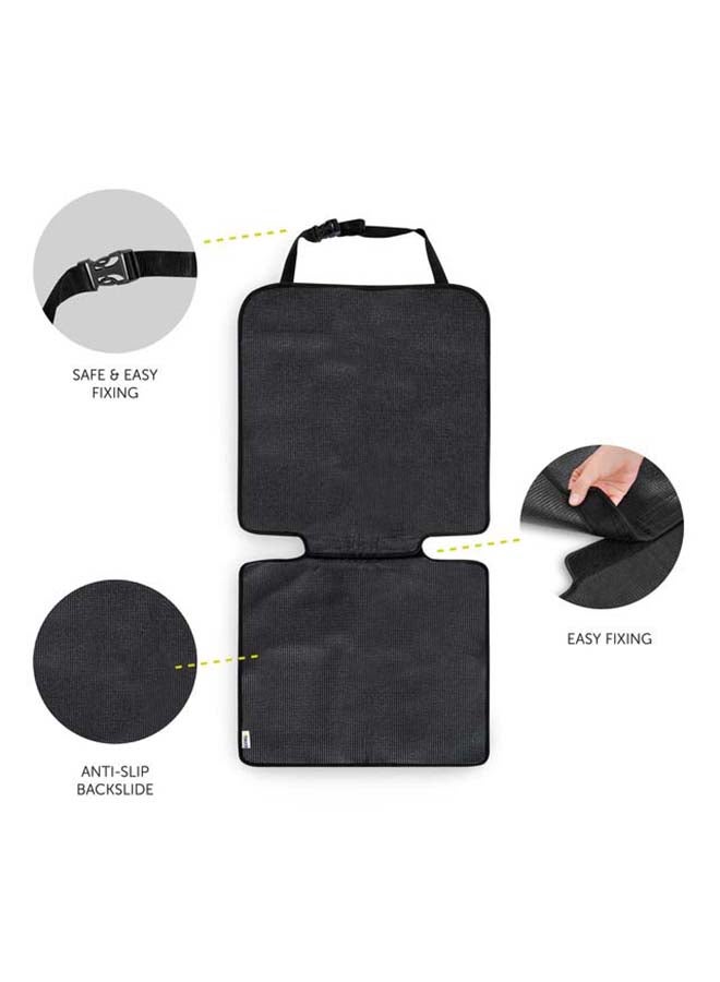 hauck - Sit On Me Deluxe Car Seat Protector For Child Seats Compatible With Isofix, Rear - Facing Car Seats And Infant Carriers, Car Seat Organizer, 47 X 121 Cm - Black - Image 1
