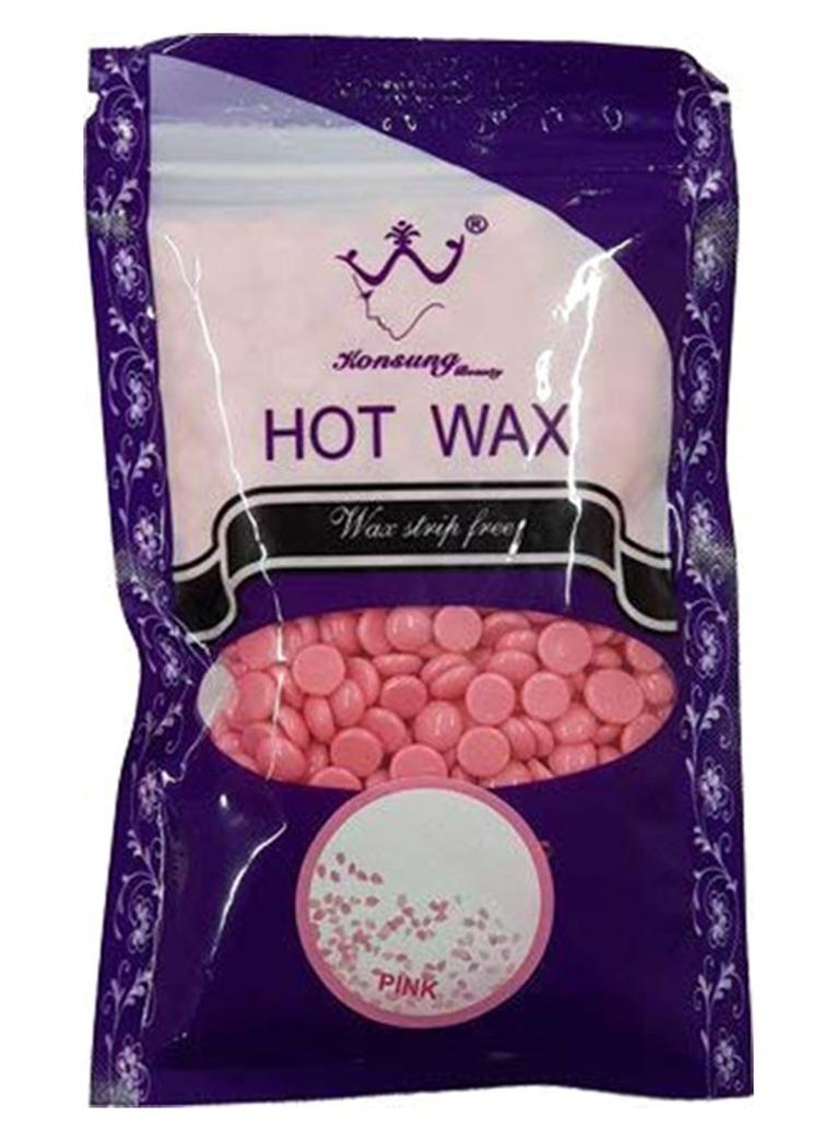 Konsung Beauty Hair Removal Hot Wax Beans Pink - Image 1