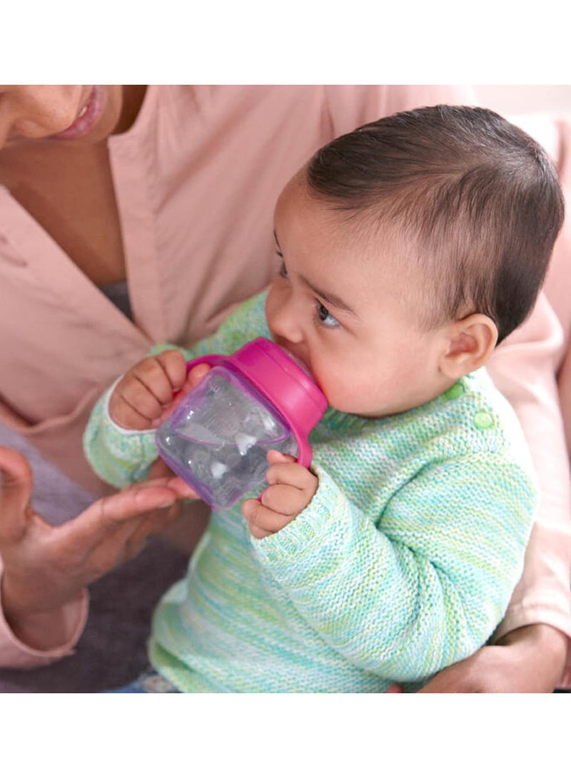 Classic Baby Training Soft Silicone Sippy Cup 6M+, 200 Ml - Purple And Pink - pnsku/N16322563A/45/_/1724241792/bc4eccf1-215f-479e-a8e1-c4b39cd6aeed