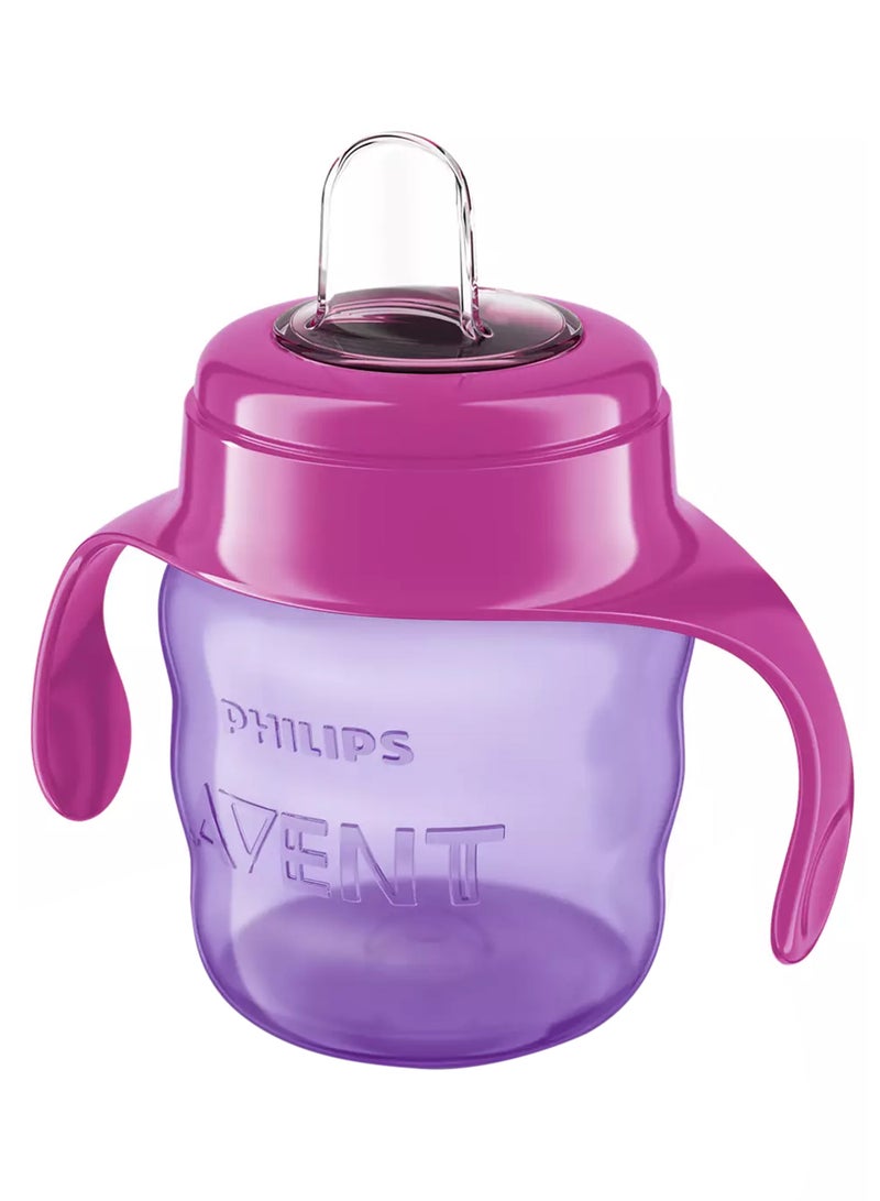 Classic Baby Training Soft Silicone Sippy Cup 6M+, 200 Ml - Purple And Pink - pnsku/N16322563A/45/_/1724241902/34c9ea7d-d926-45b3-af54-6ecaabea94f1