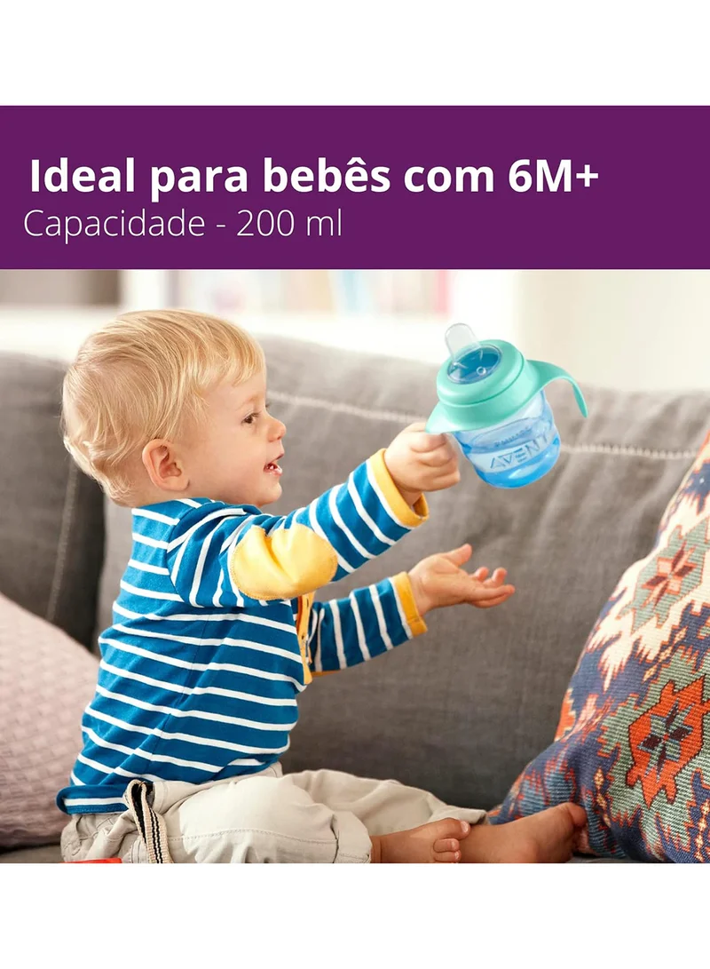 Philips Avent Classic Spout Cup 7Oz Single For Boys | No.1 Brand Recommended By Moms Worldwide