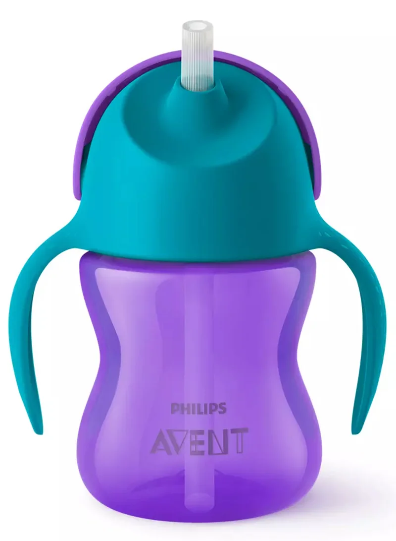 PHILIPS AVENT Bendy Straw Sippy Cup Bpa Free For Healthy Oral Development, Assorted - 200 Ml