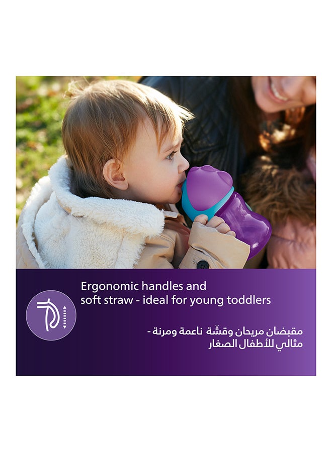 كوب شرب بماصة قابلة للثني خالٍ من مادة BPA وبتصميم يعزز من تطور الفم بشكل صحي، متنوع - 200 مل - Image 4