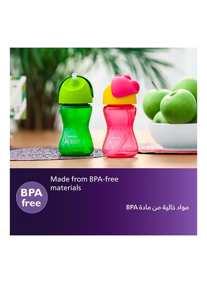 Philips Avent كوب  الأطفال للتدريب على الشرب بماصة لعمر 12 شهرًا فما فوق، 300 مل - ألوان متنوعة