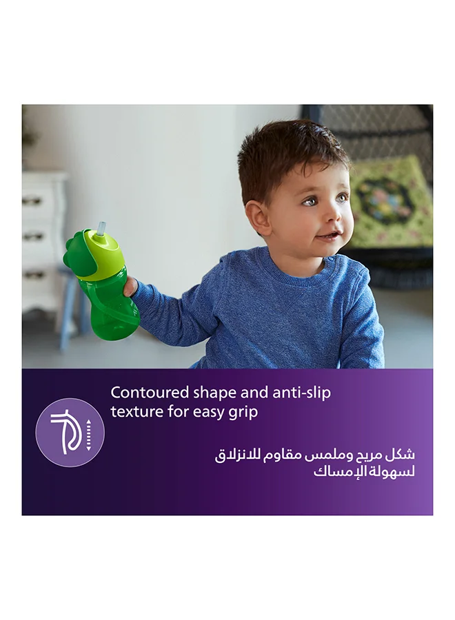 Philips Avent كوب  الأطفال للتدريب على الشرب بماصة لعمر 12 شهرًا فما فوق، 300 مل - ألوان متنوعة