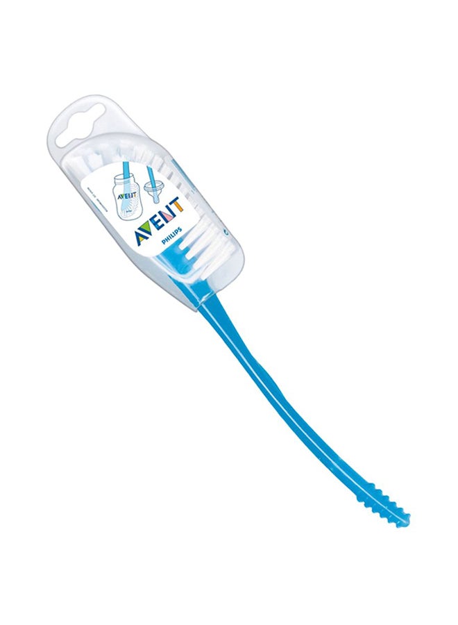 PHILIPS AVENT Baby Feeding Botlle And Teat Durable Cleaning Brush With Curved Head - Blue  - Image 2