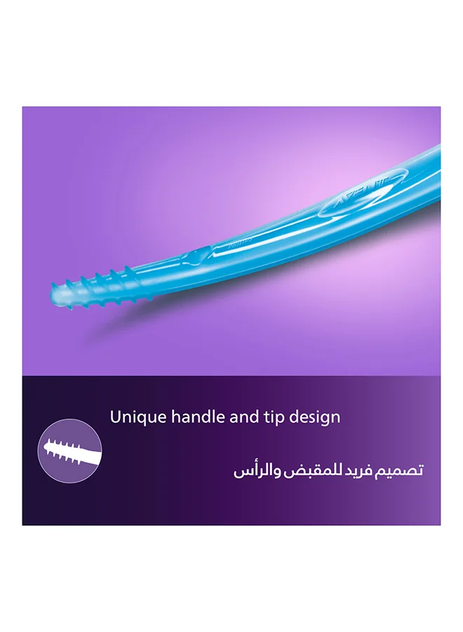 Philips Avent فرشاة تنظيف متينة لزجاجة إرضاع الطفل والحلمة مصممة برأس منحني - أزرق