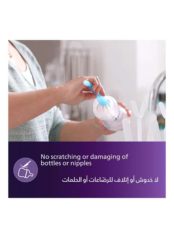 Philips Avent Bottle And Teat Brush Blue | No.1 Brand Recommended By Moms Worldwide