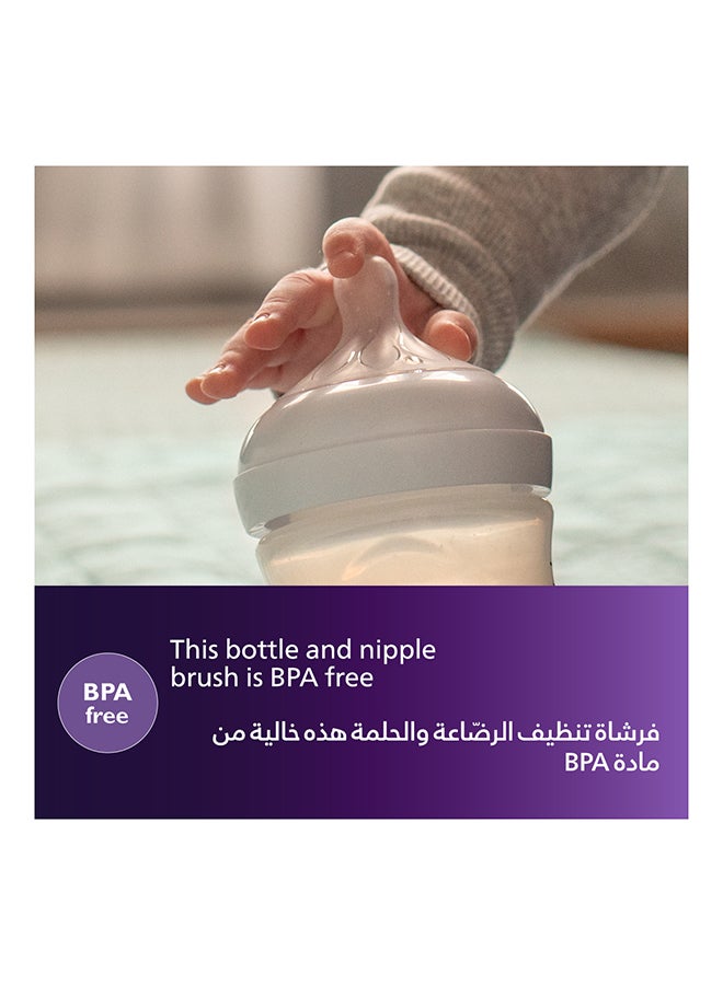 فرشاة تنظيف زجاجة الرضاعة والحلمات - وردي - Image 5