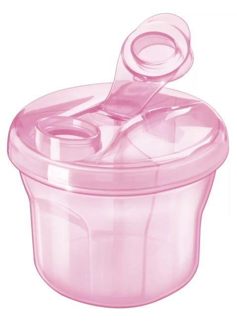 Durable Baby On - The - Go Milk Powder Dispenser Holds Upto 3 Servings, 260 Ml - Pink