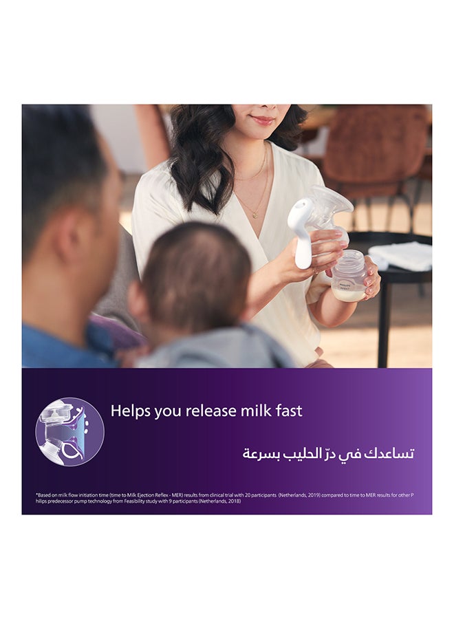 Philips Avent Manual Breast Pump  | No.1 Brand Recommended By Moms Worldwide | Natural Motion Technology For Quicker Milk Flow  - Image 4