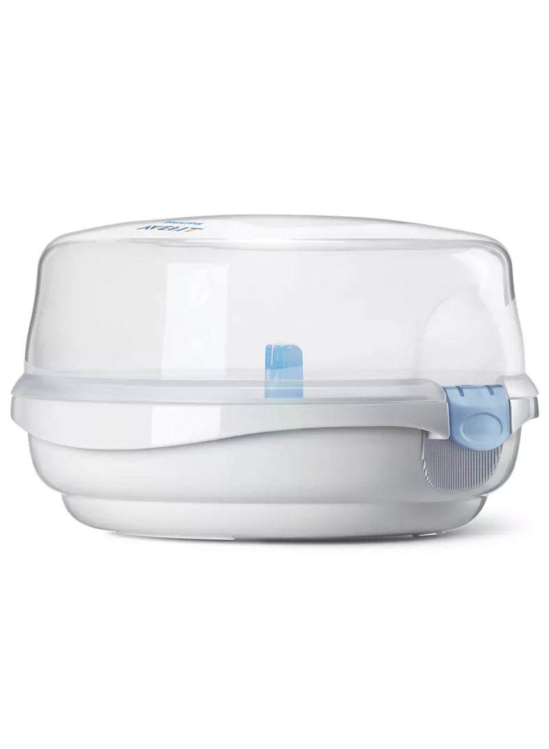 PHILIPS AVENT - Durable And Fast Microwave Steam Sterilizer With New Compact Design For Little Baby, White - SCF281/03 - Image 1